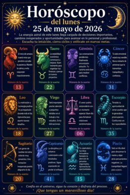 Horóscopo del 25 de mayo de 2026
