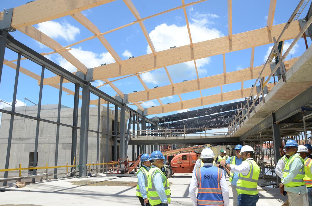 Aeropuerto Internacional del Cibao presenta avances de su nueva terminal