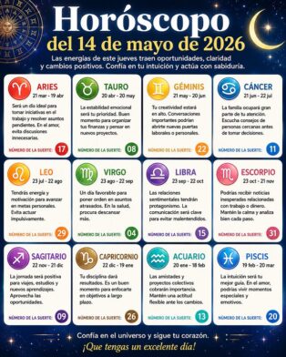 Horóscopo del 14 de mayo de 2026