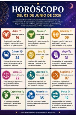 Horóscopo del 03 de junio de 2026