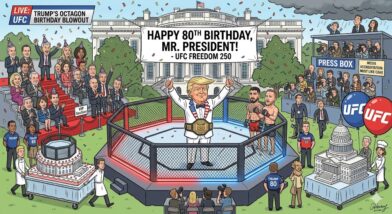 Trump celebra su cumpleaños 80 con evento tipo UFC en la Casa Blanca que reúne política, celebridades y deporte de alto nivel