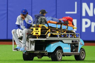 Edward Cabrera sale lesionado y en camilla durante partido de los Cubs ante los Mets - Noticias de hoy en República Dominicana | De Último Minuto