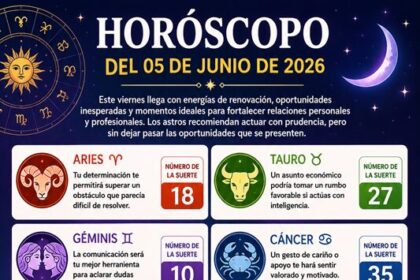 Horóscopo del 05 de junio de 2026