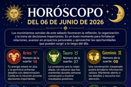 Horóscopo del 06 de junio de 2026
