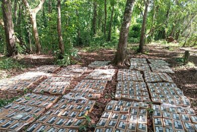 Ejército de Nicaragua incauta 475 paquetes de cocaína cerca de frontera con Costa Rica