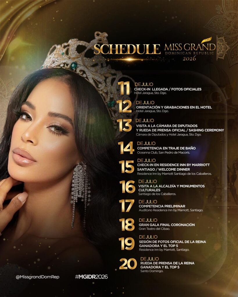 Santiago y Santo Domingo serán escenarios de Miss Grand RD 2026 - Noticias de hoy en República Dominicana | De Último Minuto