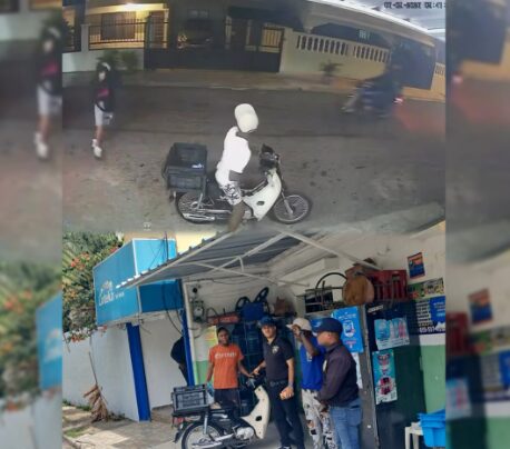 Policía investiga asalto a joven repartidor en Alma Rosa I captado en video