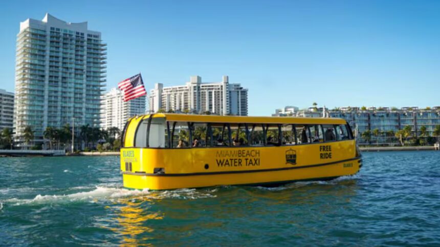 Miami Beach amplía el horario del taxi acuático gratuito durante el último fin de semana del Mundial