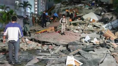 Réplica de magnitud 5.5 sacude el norte de Venezuela en medio de labores de rescate