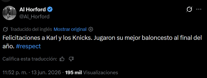 Al Horford felicita a Karl-Anthony Towns por conquistar el título de la NBA con los Knicks - Noticias de hoy en República Dominicana | De Último Minuto