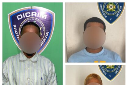 Policía captura a tres presuntos implicados en robos a viviendas en Santo Domingo Este