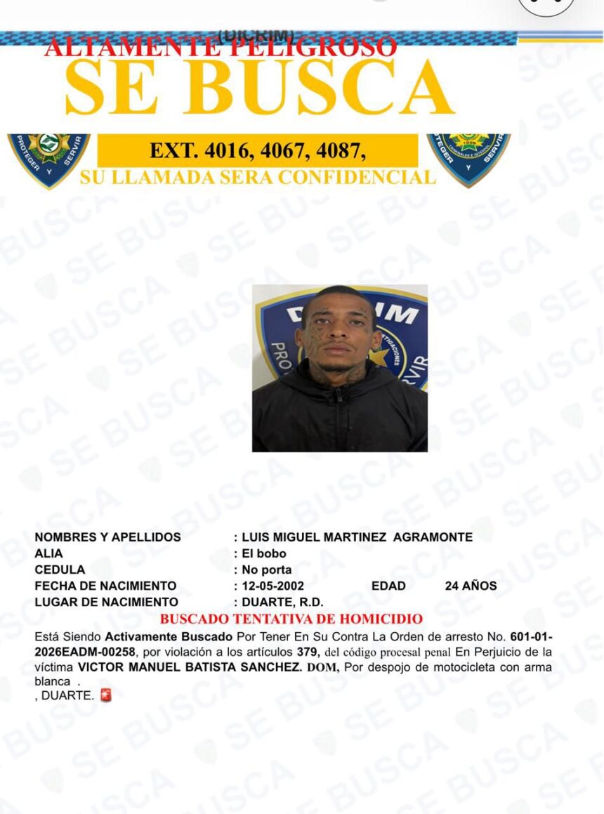 Cae abatido “El Bobo” en supuesto enfrentamiento con agentes del DICRIM y la Policía Nacional en San Francisco de Macorís