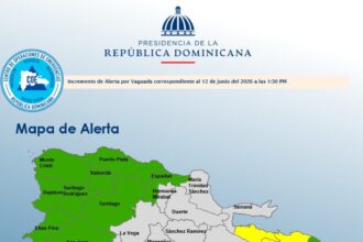 COE eleva a 16 las provincias bajo alerta por incidencia de vaguada