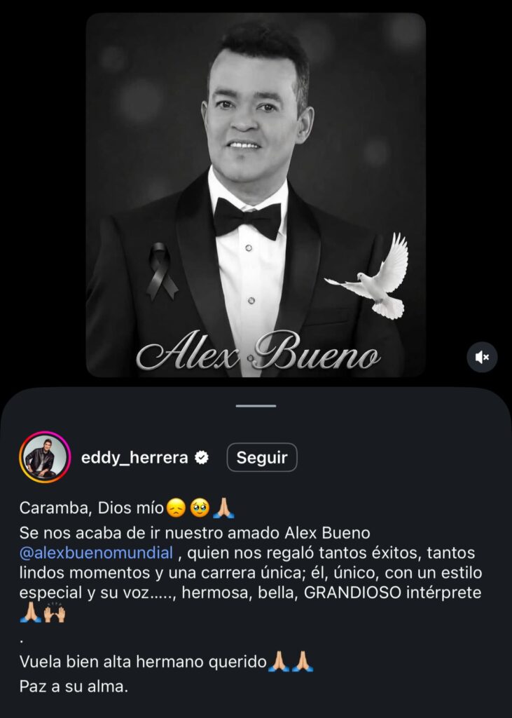 Conmoción y luto en la música latina: consternación de artistas ante el fallecimiento de Alex Bueno | 18 | Conmoción y luto en la música latina: consternación de artistas ante el fallecimiento de Alex Bueno - Noticias de hoy en República Dominicana | De Último Minuto