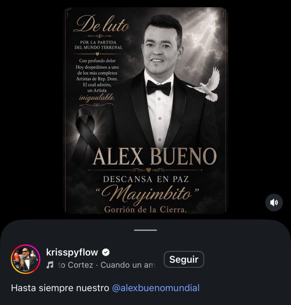 Conmoción y luto en la música latina: consternación de artistas ante el fallecimiento de Alex Bueno | 15 | Conmoción y luto en la música latina: consternación de artistas ante el fallecimiento de Alex Bueno - Noticias de hoy en República Dominicana | De Último Minuto