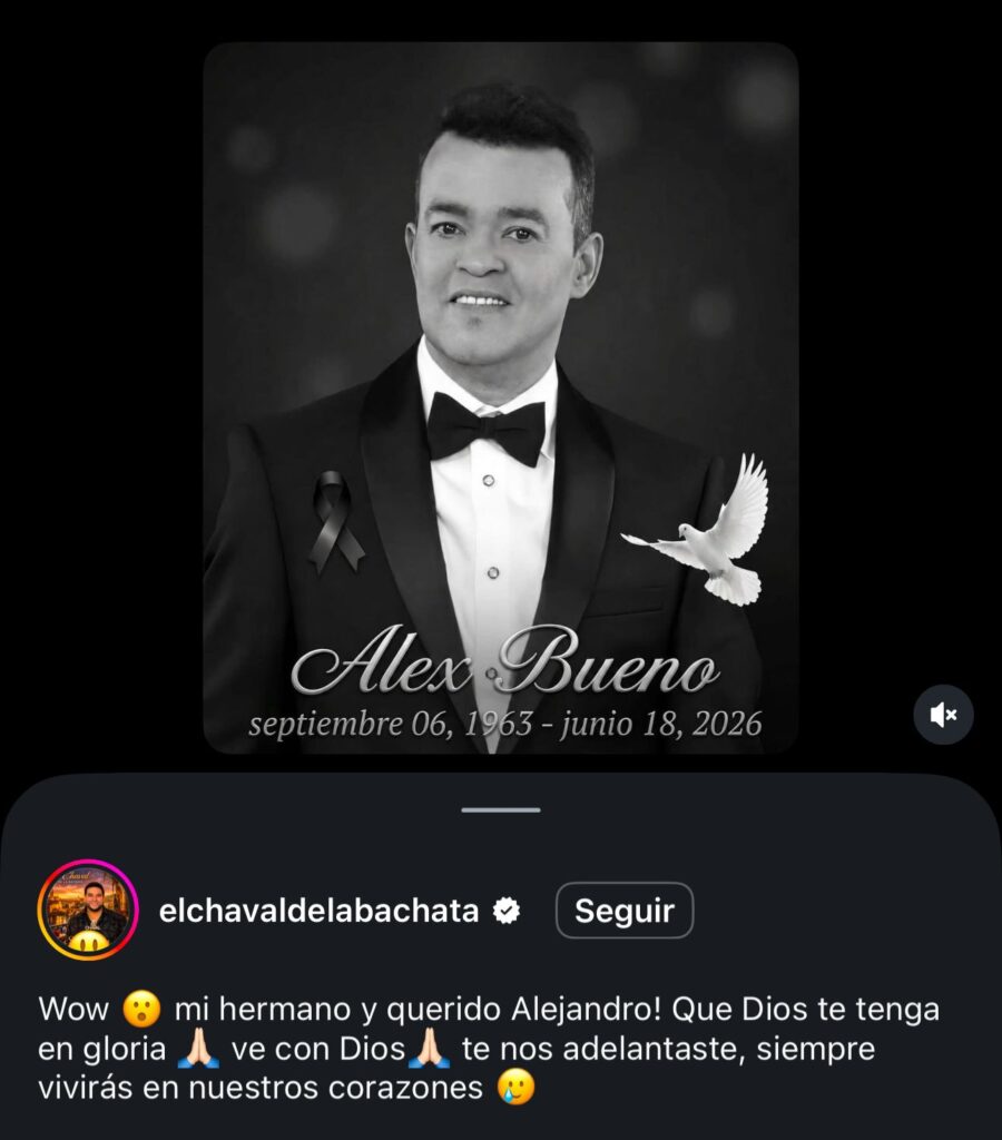 Conmoción y luto en la música latina: consternación de artistas ante el fallecimiento de Alex Bueno | 9 | Conmoción y luto en la música latina: consternación de artistas ante el fallecimiento de Alex Bueno - Noticias de hoy en República Dominicana | De Último Minuto