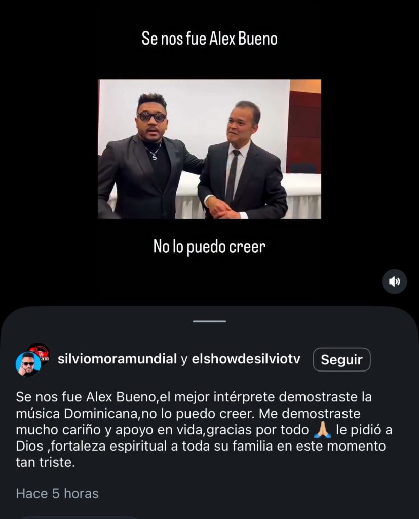 Conmoción y luto en la música latina: consternación de artistas ante el fallecimiento de Alex Bueno | 7 | Conmoción y luto en la música latina: consternación de artistas ante el fallecimiento de Alex Bueno - Noticias de hoy en República Dominicana | De Último Minuto