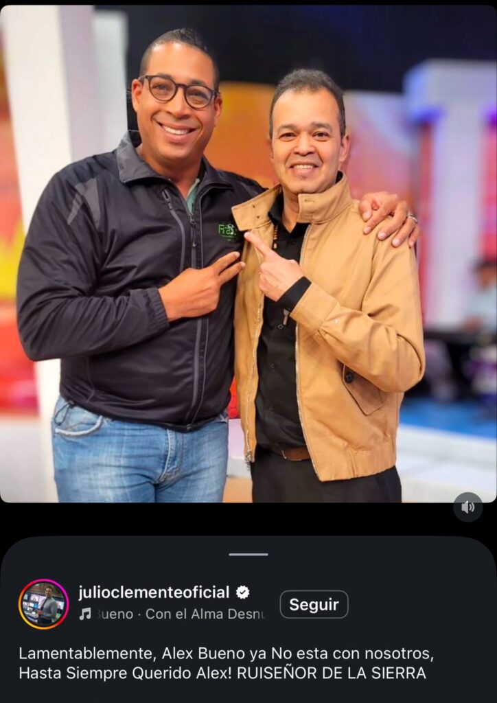 Conmoción y luto en la música latina: consternación de artistas ante el fallecimiento de Alex Bueno | 6 | Conmoción y luto en la música latina: consternación de artistas ante el fallecimiento de Alex Bueno - Noticias de hoy en República Dominicana | De Último Minuto