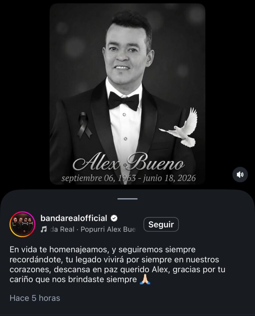 Conmoción y luto en la música latina: consternación de artistas ante el fallecimiento de Alex Bueno | 2 | Conmoción y luto en la música latina: consternación de artistas ante el fallecimiento de Alex Bueno - Noticias de hoy en República Dominicana | De Último Minuto