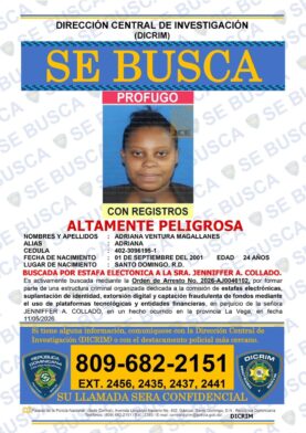 Policía busca mujer por estafa y extorsión digital