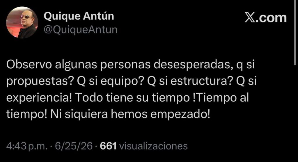 Quique Antún pide paciencia ante cuestionamientos sobre el PRSC: "Ni siquiera hemos empezado" - Noticias de hoy en República Dominicana | De Último Minuto