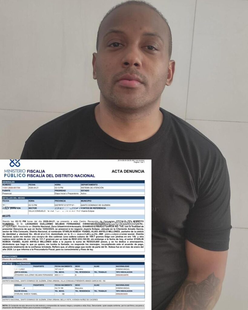 Denuncian amenazas de “Anyelo Millones” a dueños de joyerías | 1 | Denuncian amenazas de “Anyelo Millones” a dueños de joyerías - Noticias de hoy en República Dominicana | De Último Minuto