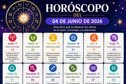 Horóscopo del 04 de junio de 2026