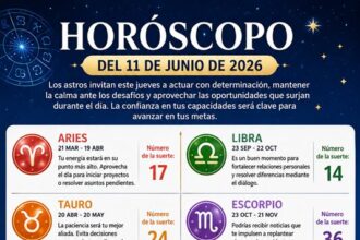 Horóscopo del 11 de junio de 2026