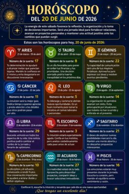 Horóscopo del 20 de junio de 2026