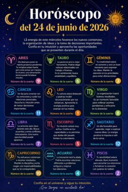 Horóscopo del 24 de junio de 2026
