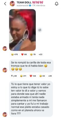 “Yo te di sola y nadie se metió”:La Más Doll rechaza versión ofrecida por La Perversa y la vuelve a retar a pelear
