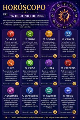 Horóscopo del 26 de junio de 2026