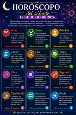 Horóscopo del 18 de julio de 2026