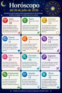 Horóscopo del 26 de julio de 2026