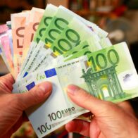 Billetes de euro.