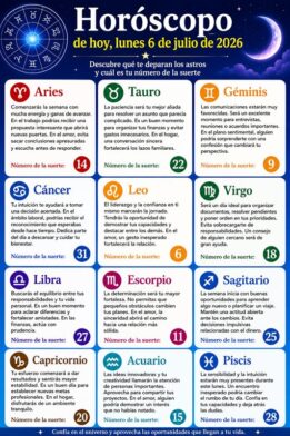 Horóscopo del 06 de julio de 2026