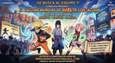 ¡Buscan al próximo Naruto! Abren casting mundial para el live-action de Lionsgate