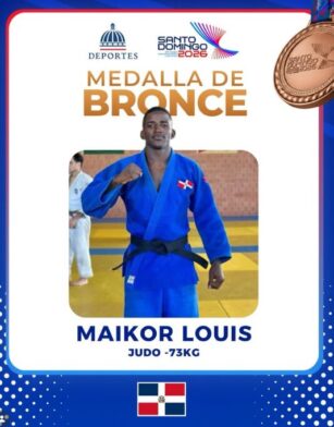 Judoca dominicano Maikor Louis conquista medalla de bronce en los Juegos Centroamericanos y del Caribe Santo Domingo 2026