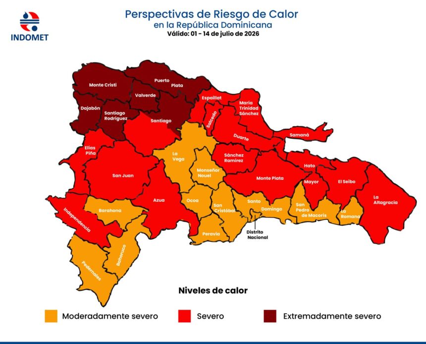 Indomet informa sobre calor intenso con temperaturas de hasta 39 °C y mayor sensación térmica