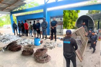 Policía desmantela centros de acopio vinculados al comercio de metales robados en Barahona