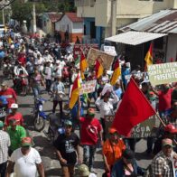 Colectivo Popular marcha contra la “ley mordaza” en San Francisco de Macorís