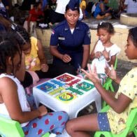 Policía Comunitaria realiza campamento de verano en Los Guandules