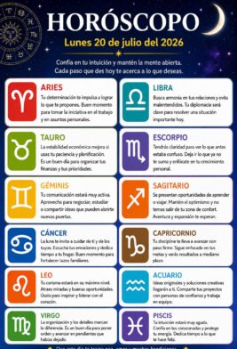 Horóscopo del 20 de julio de 2026