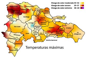 INDOMET advierte calor persistente y sensación térmica superior a 37 grados durante la próxima semana