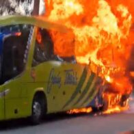 Dan a conocer la identidad de los ocupantes del autobús de Caribe Tours incendiado