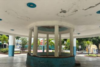 Parque de Piedra Blanca en Haina, entre la suciedad, la inseguridad y un destacamento sin funcionar