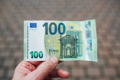 Billete de euro.