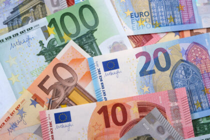 Various different Euros background