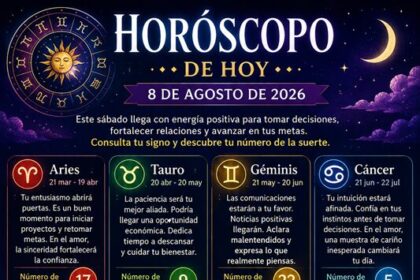 Horóscopo del 8 de agosto de 2026