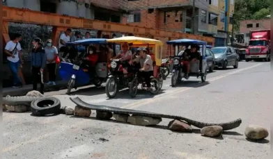 Muere un paciente por bloqueo de vía debido al alza de combustibles en la Amazonía de Perú